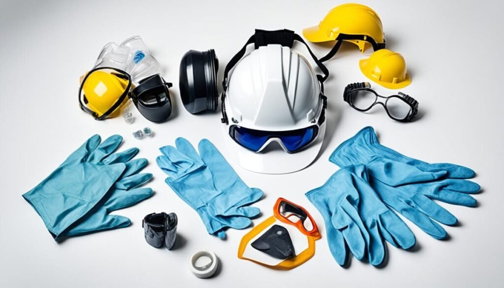 Different types of personal protective equipment
