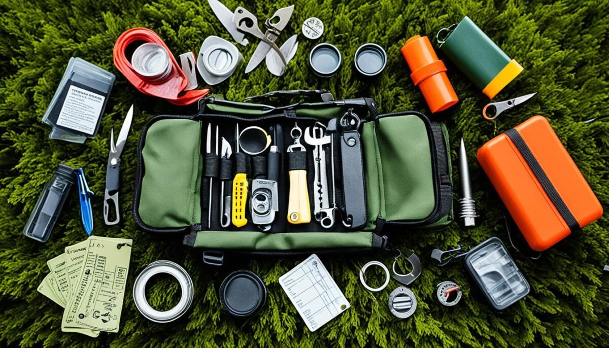 outdoor survival tools kit